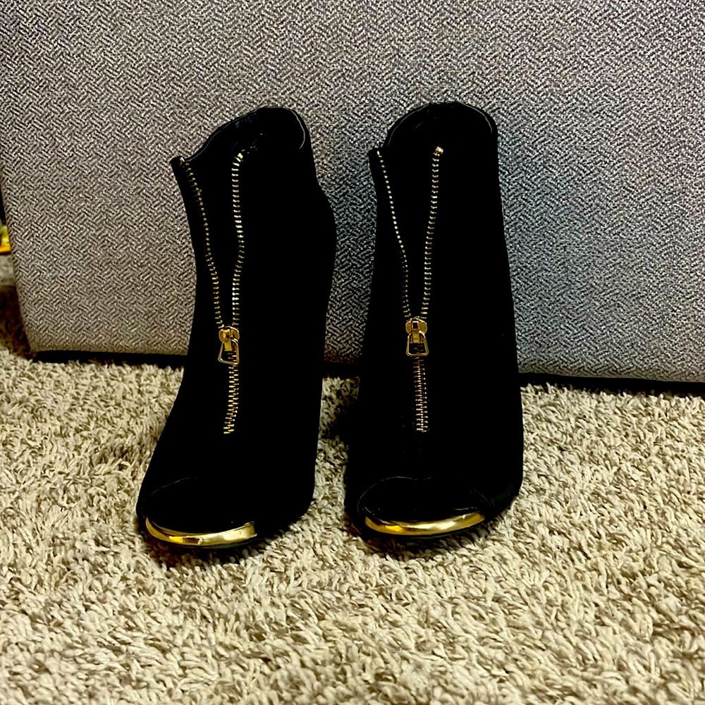 Black and Gold Bootie